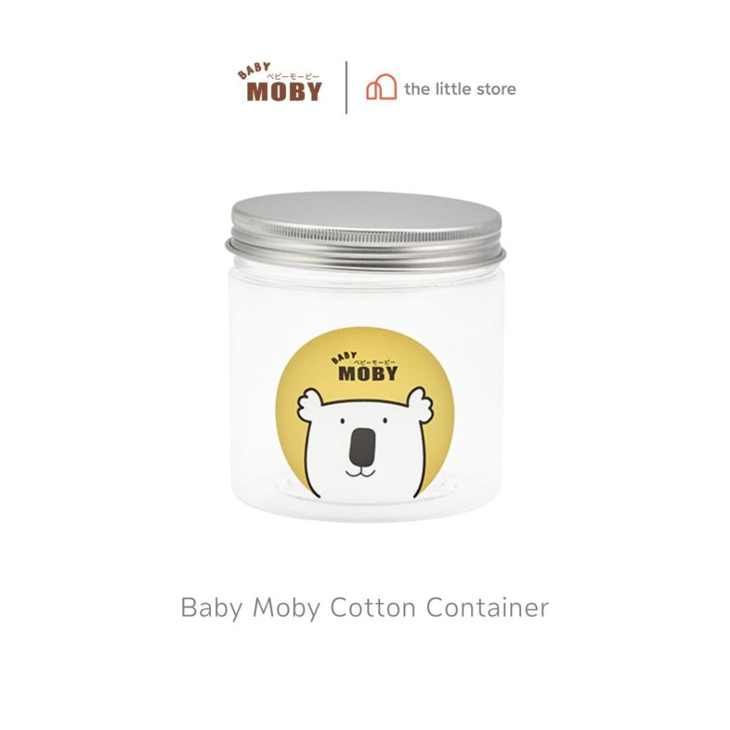 Baby Moby กระปุกใส ใส่สำลี (1 กระปุก) ใส่คอตตอนบัด