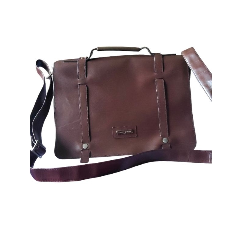 กระเป๋าสะพายชาย Omar Sharif Vintage Messenger Bag มือสอง งานตู้เกาหลี *อ่านรายละเอียด