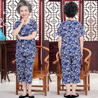 Chor ชุดเซ็ตคุณแม่( ผ้าสปัน ) คละลาย เบาๆเย็นสบาย เนื้อผ้าระ…