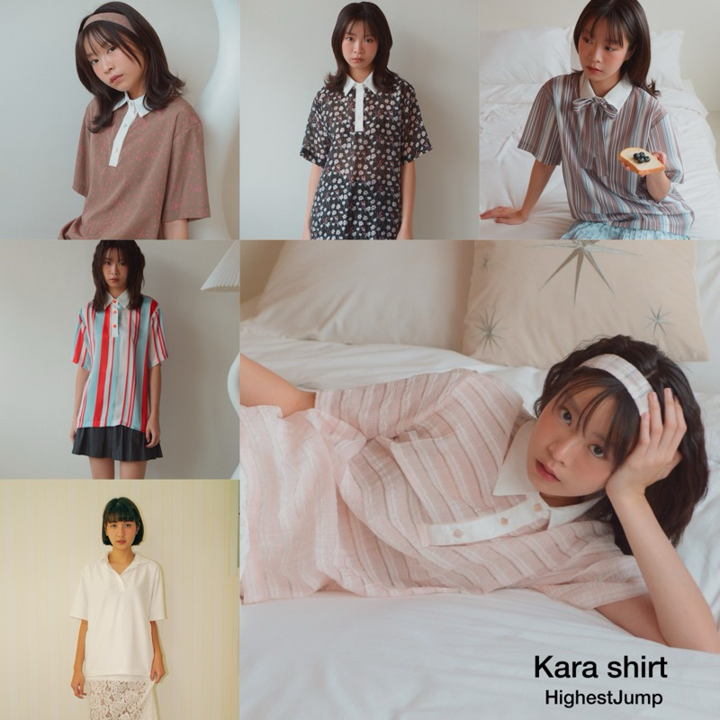 Kara shirt Highestjump เสื้อเชิ๊ตคอปก (สินค้าขายดี)