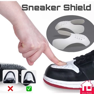 ดันทรงหัวรองเท้าป้องกันรอยย่น ต้นรองเท้า Sneaker Sheilds (1คู่) ต้นรองเท้า ดันทรงรองเท้าพลาสติก คู่รองเท้า โล่ สำหรับรอ