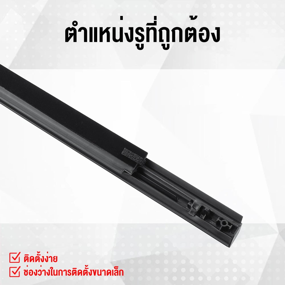คิ้วรีดน้ำประตู Ford Ranger T6 4ประตู และ ปี2012-2021เรนเจอร์ ฟอร์ด ยางรีดนำ้ขอบกระจก ยางรีดน้ำนอก - รูปที่ 2