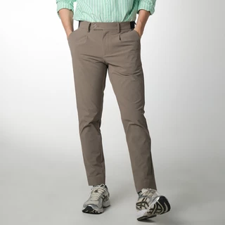 era-won กางเกง รุ่น GOLF FABRIC (065 V.9) ทรงกระบอกเล็ก ขาเต่อ เอวยางยืด สี Brown