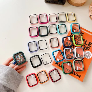 เคส watch11 10 9 7 8 Se 6 5 4 case A watch + ฟิลม์กระจกในตัว เคสกระจก ขนาด 40/41/44/45/49/46มม เคสสำหรับแอปเปิ้ลวอช