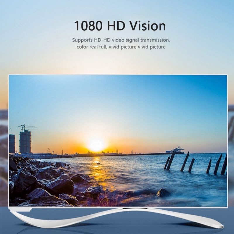 ⚡ส่งจาก กทม⚡Jasoz VGA To HDMI Adapter อะแดปเตอร์ HDMI มาพร้อมสายไฟ และสายสัญญาณเสียง ขนาด 3.5 มม.