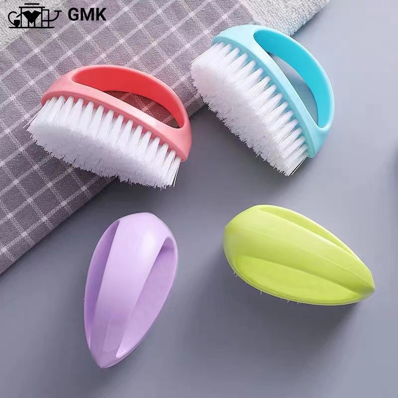 แปรงซักผ้า สีสด ทรงมน แปรงซักผ้าทำความสะอาดมีด้ามจับ แปรงขัดรองเท้าอเนกประสงค์มีด้ามจับG2986