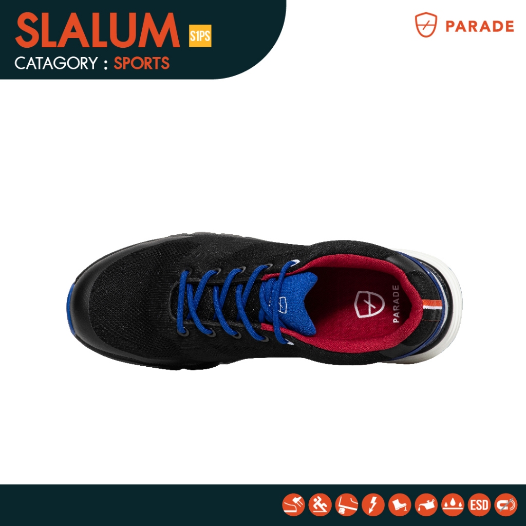 รองเท้าเซฟตี้ Parade รุ่น SLALUM หัวคอมโพสิต ทนความร้อน กันลื่น น้ำหนักเบา ไม่มีโลหะ