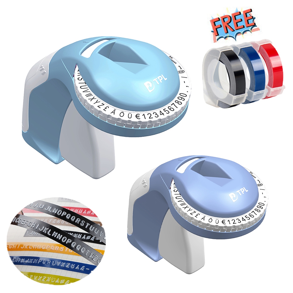 Dymo 12965/12966/B90/Phomemo เครื่องพิมพ์ด้วยตนเอง E975 Dymo 1610 Motex C101 9มม. เทปลายนูน3D สำหรับ