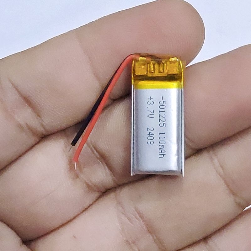 3.7v 110mah  501225 Li-Po li ionแบตเตอรี่ สำหรับMp3 MP4  กล้องติดรถยนต์