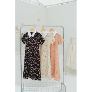 Bella dress ลายดอกหญ้า