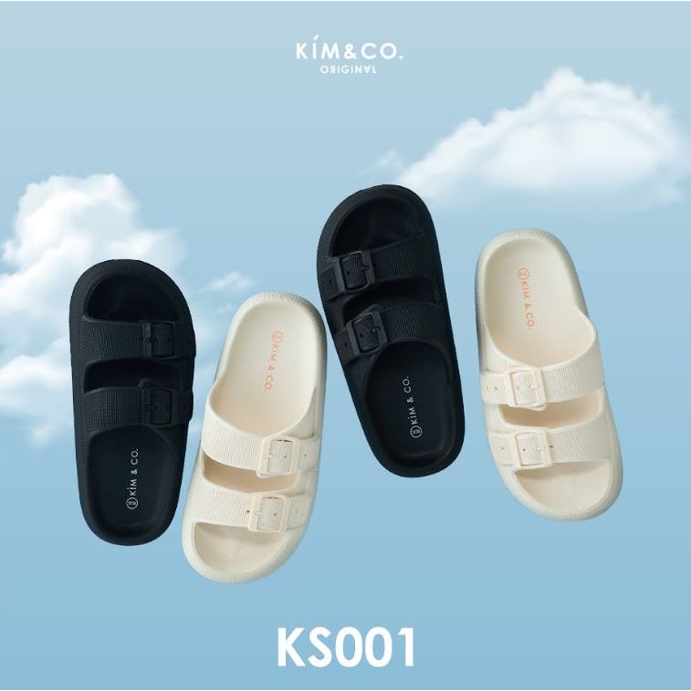 Kim&Co. CLOUD SANDAL(KS001M) รองเท้าแตะแฟชั่นผู้ชาย รองเท้าแตะเกาหลี มินิมอล พื้นนุ่มสบาย ไม่เมื่อยเพิ่มความสูงอีก 4 ซม.