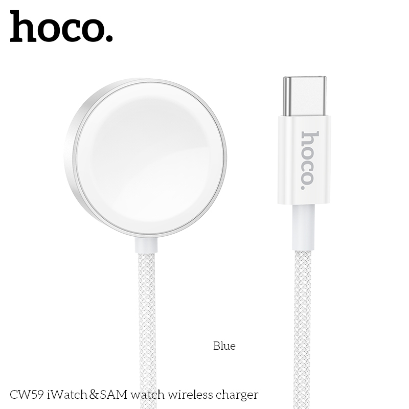 แท่นชาร์จไร้สาย HOCO CW59 Type-C แท่นชาร์จนาฬิกาไร้สาย Watch Wrieless Charger สำหรับสมาร์ทวอทช์