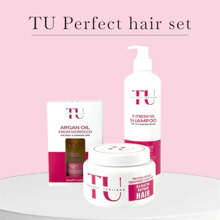 เซ็ตบำรุงผมสวยทียู TU perfect hair set /สระ+นวด+ออย