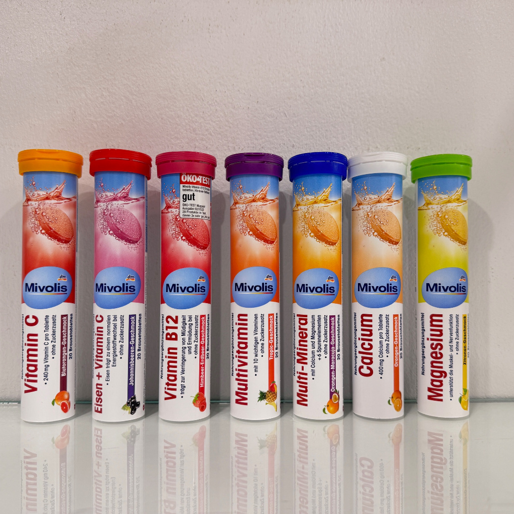 [พร้อมส่ง⚡️แท้] Mivolis วิตามิน เม็ดฟู่ จากเยอรมนี Vitamin C / Multi Vitamin