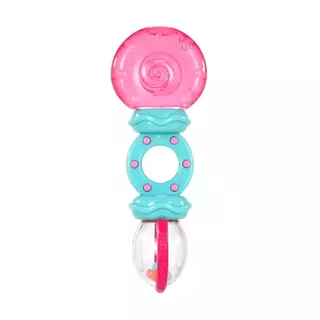 ของเล่นเด็ก ยางกัดน้ำ Bright Starts Pink Rattle N Teethe สามารถแช่ตู้เย็นได้ ช่วยลดอาการคันเหงือก
