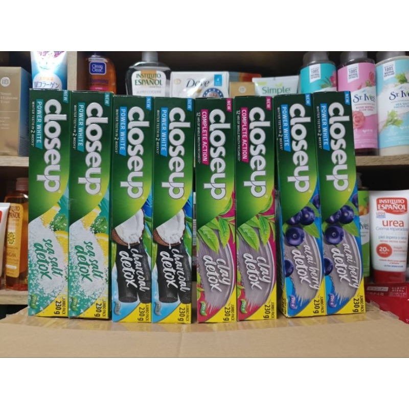 Closeup toothpaste detok ยาสีฟัน 4 สูตร 230g.2 หลอด