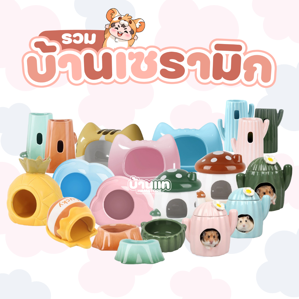 [เข้าใหม่] รวมบ้านหลบเซรามิก Bucatstate เซรามิกเนื้อเย็น นอนสบาย มี 2 ขนาด ใช้ได้ทุกสายพันธุ์