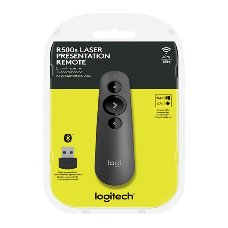 Logitech R500s Wireless Presenter Laser Pointer รีโมทพรีเซนไร้สาย