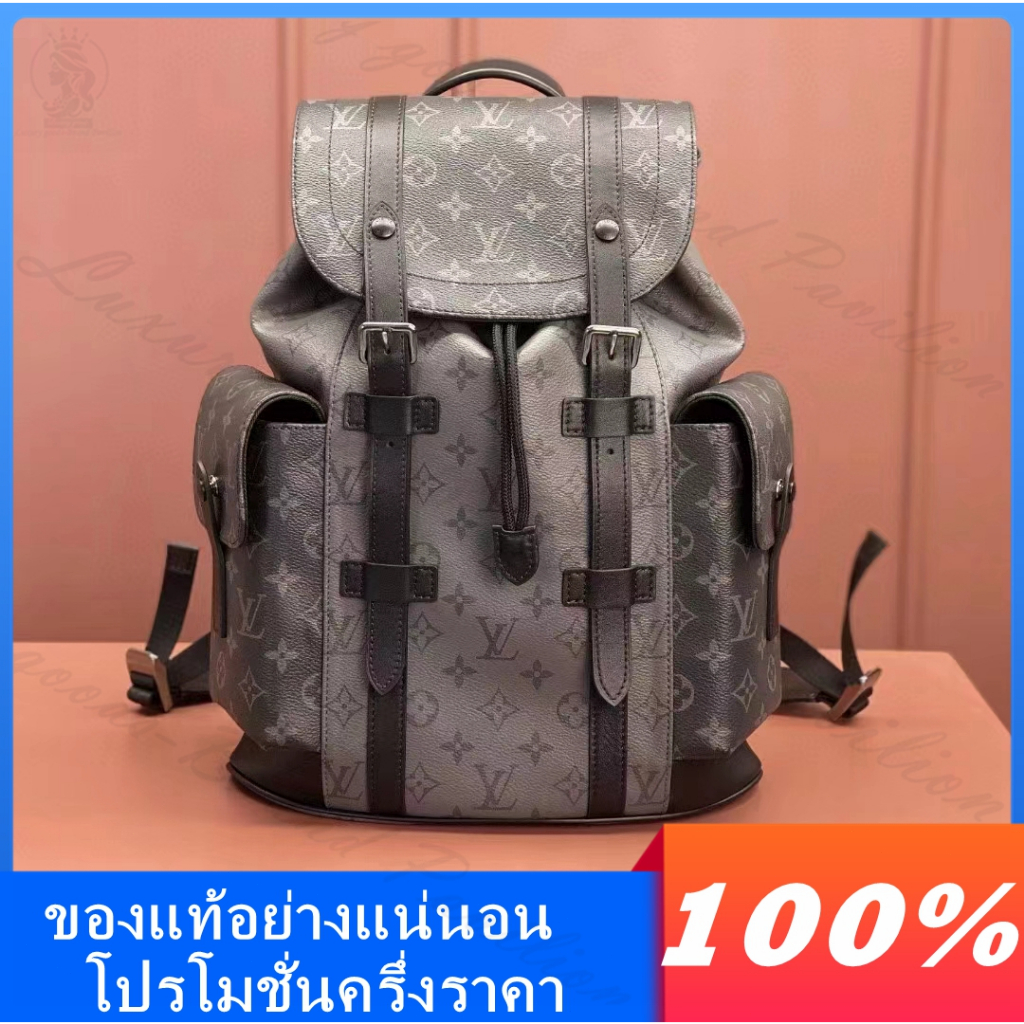 👜Louis Vuitton คลาสสิค แบบใหม่ ผู้ชาย CHRISTOPHER ไซส์เล็ก เป้แท้💯