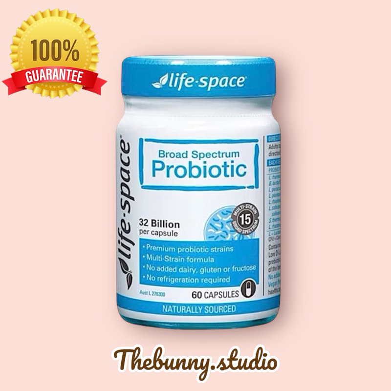 พร้อมส่งค่ะ Life Space Broad Spectrum Probiotic (60เม็ด) อาหารเสริมโปรไบโอติก ปรับสมดุลลำไส้ ระบบขับถ่าย ของแท้