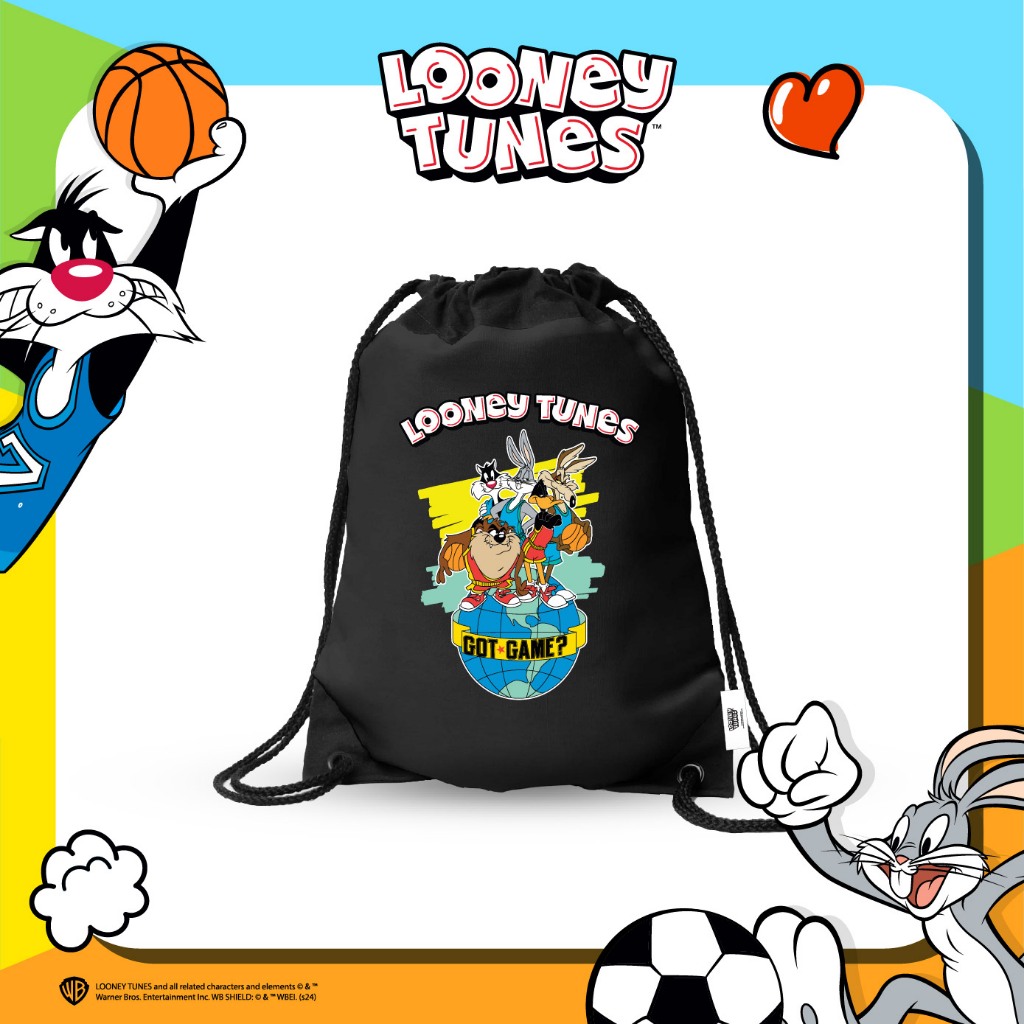 UNO กระเป๋าหูรูดสะพายหลัง Looney Tunes ลิขสิทธิ์แท้