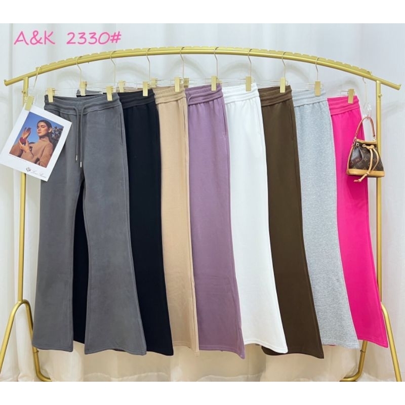 ป้าย A&K รุ่น 2330# กางเกงขาม้า งานเรียบหรู ผ้าคอตตอนวอมยืด