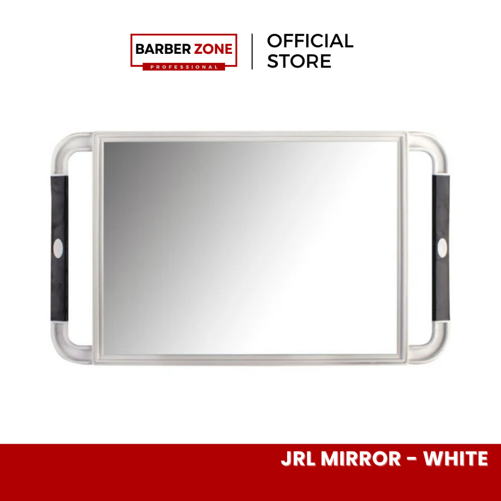 JRL Mirror - White/Black กระจกบาร์เบอร์ JRL