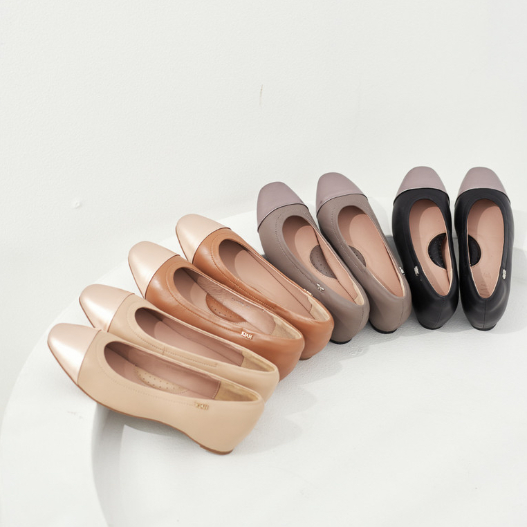 KIAH 51104 | HANNAH SHOES รองเท้าแฟต ส้น1" รองเท้าหนังแกะนุ่ม ใส่สบายเดินได้ทั้งวัน