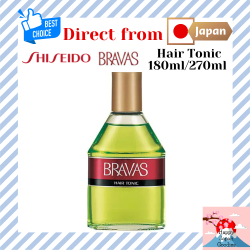 Shiseido BRAVAS Hair Tonic/ Scalp Care for Men/ prevents dandruff, itching, hair loss 180ml/ 270ml [Direct from JAPAN]