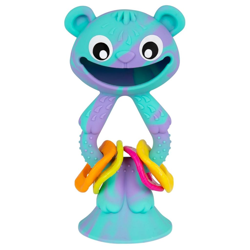 Playgro Wobble Buddy Rattle Bear ของเล่น ยางกัด เสริมสร้างพัฒนาการ — صورة 2