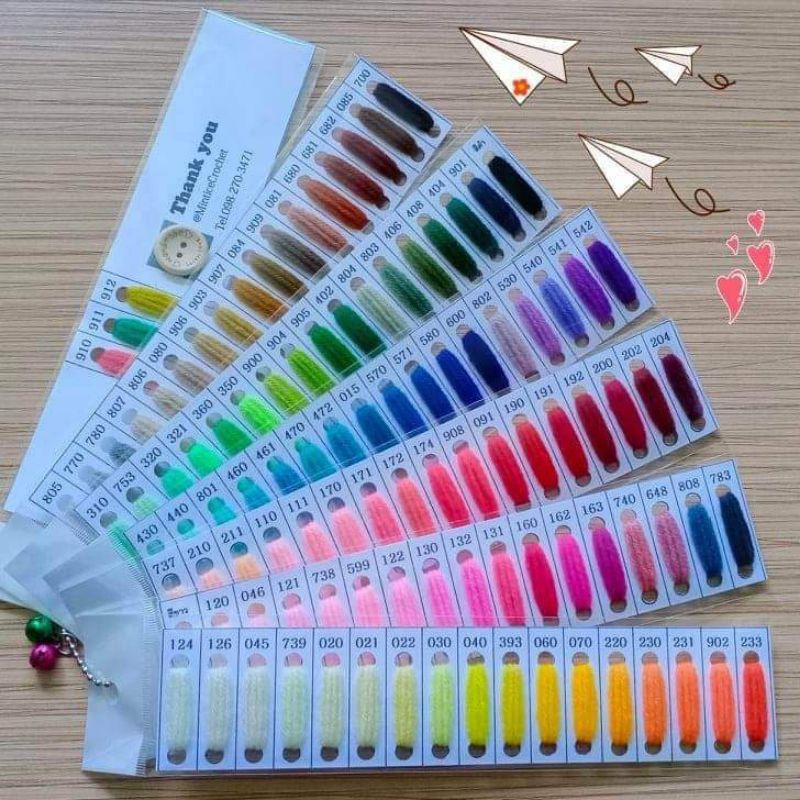 รหัสสีไหมพรมอีเกิ้ล มี105สี