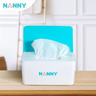 Nanny กล่องใส่กระดาษทิชชู่ กล่องทิชชู่ ทรงผืนผ้า มีฝาปิด หยิบใช้สะดวก