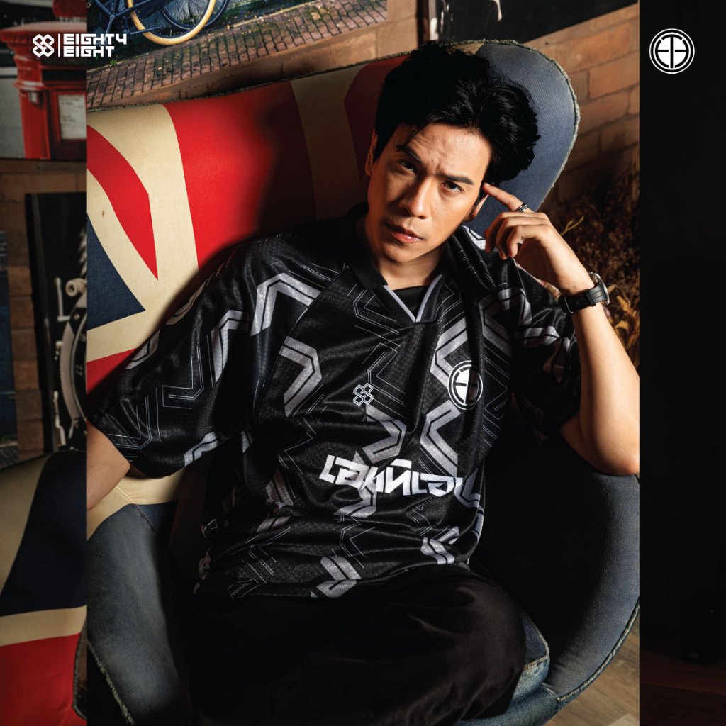 EightyEight Sport เสื้อบอลวินเทจ โอเวอร์ไซส์ คอปก ทรงสตรีท รุ่น OS 011