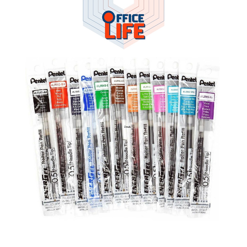 ซื้อ Pentel (เพนเทล) ไส้ปากกา รีฟิล รุ่น LRN4 LRN5 LR7 LR10 ขนาดหัว 0.4 / 0.5 / 0.7 / 1.0มม. ( 1 ไส้ )