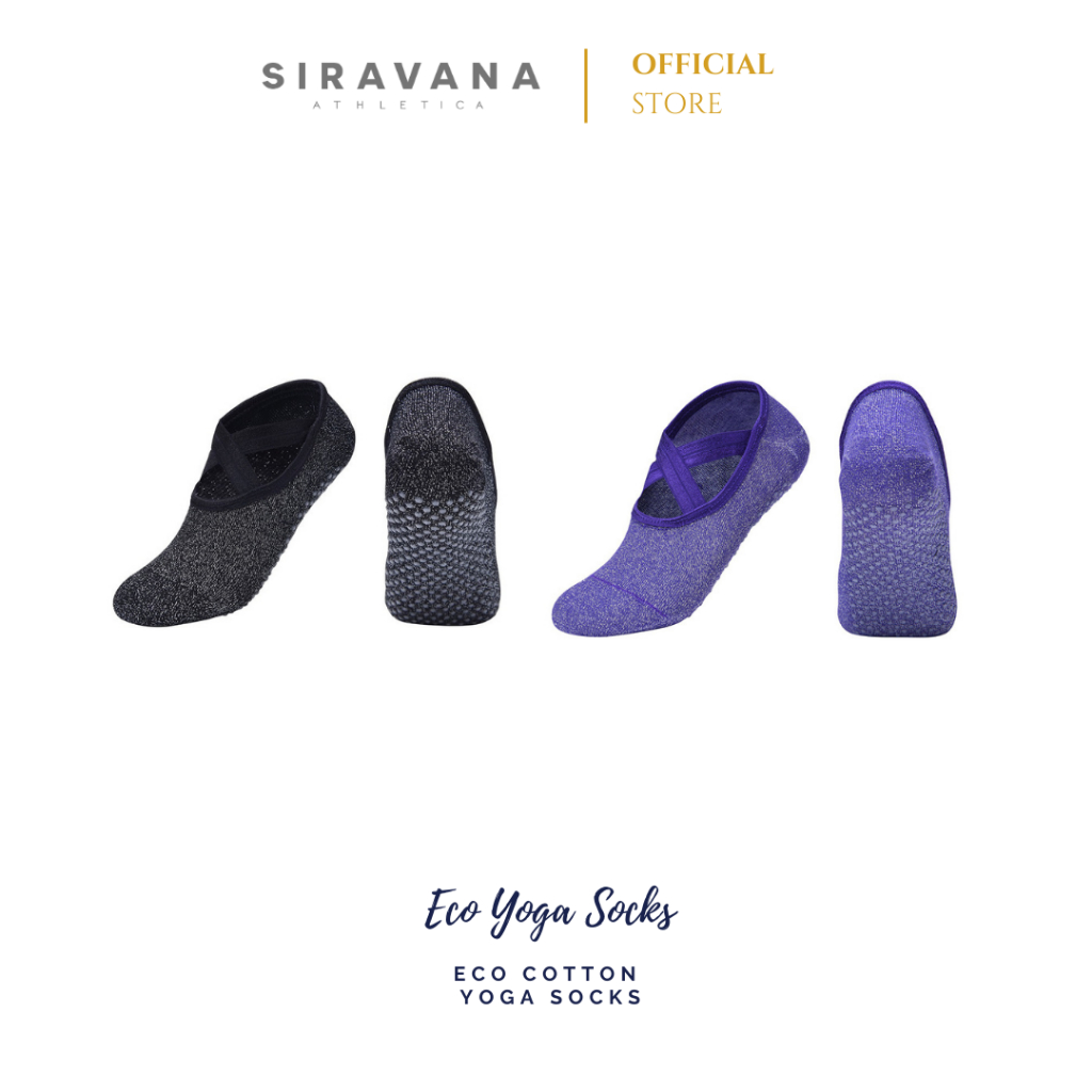 Eco Socks ถุงเท้าโยคะ Yoga Socks Size 36-39