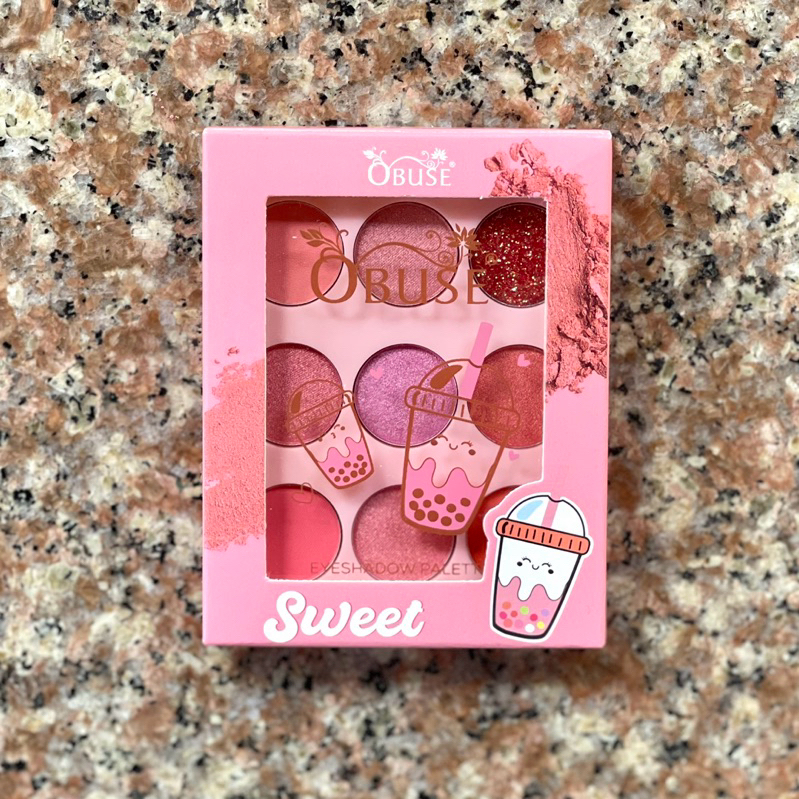 OBUSE EYESHADOW MILK TEA PALETTE ทาตา 9สี