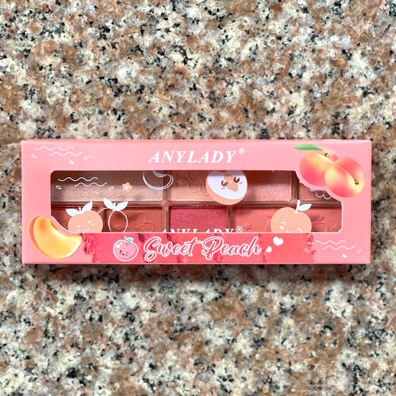 ANYLADY SWEET PEACH 3in1 ทาตา ไฮไลท์ บรัชออน