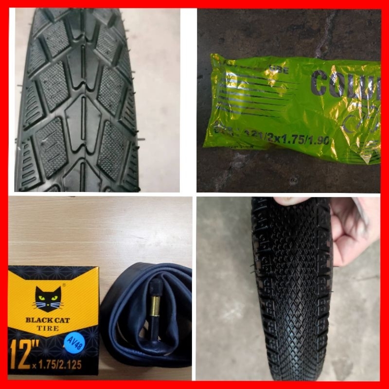 ยางจักรยานเด็ก 12 นิ่้ว หน้าใหญ่ 12 x 2.125 และ หน้าเล็ก 12 x 1.75