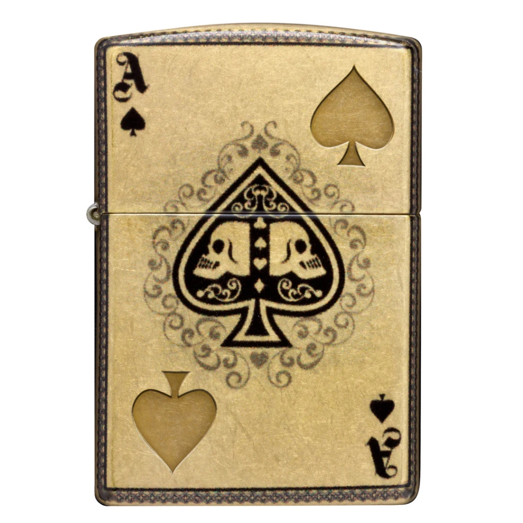 ซิปโป้ รุ่น 46388 Ace of Skulls Design ของแท้ รับประกันตลอดชีวิต นำเข้าและจำหน่ายโดยตัวแทนจำหน่าย