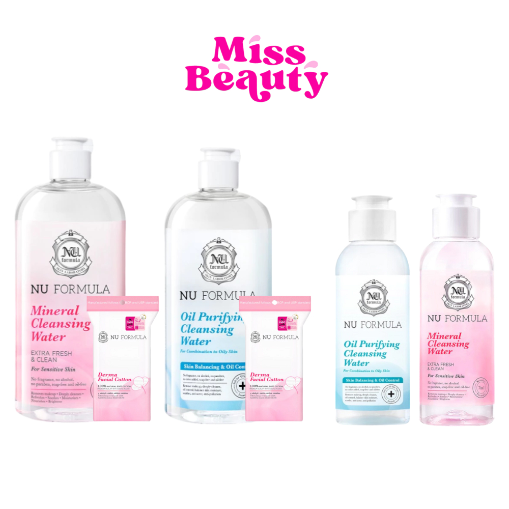 (ขวด) Nu Formula Cleansing Water  นู ฟอร์มูล่า คลีนซิ่ง วอเตอร์ 100/510 มล.