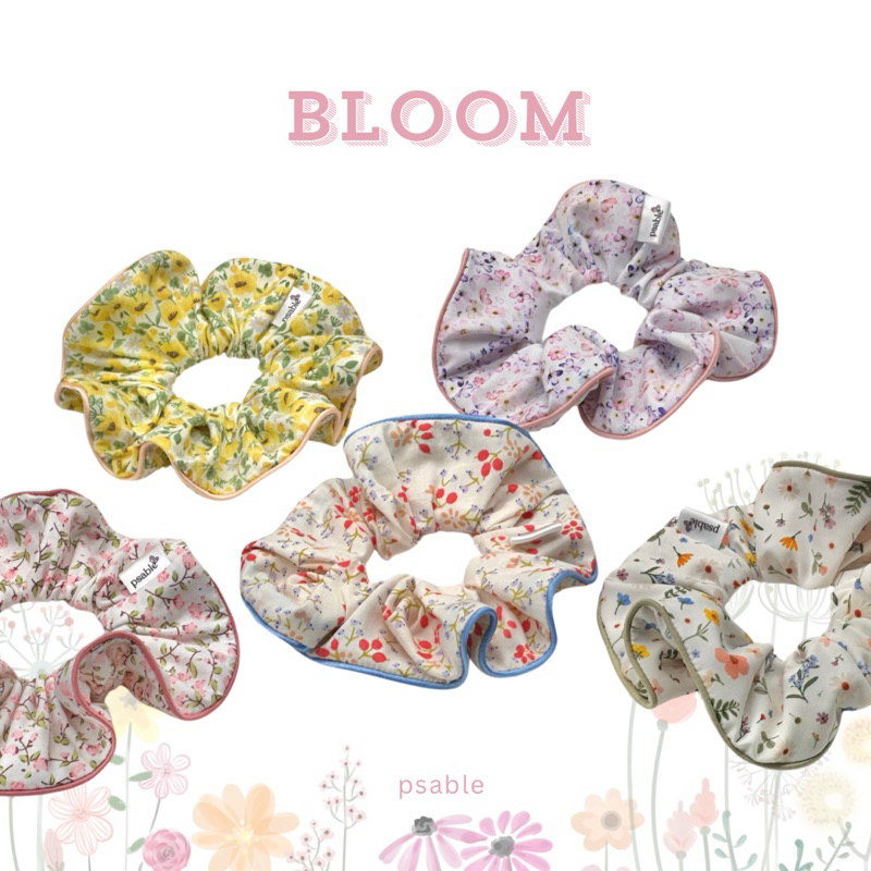 psable_scrunchies ♡ bloom ♡ ยางรัดผม . ยางมัดผม . โดนัทมัดผม