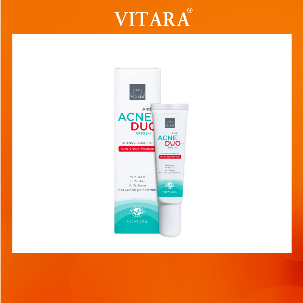 (ของแถม) Vitara ANTI ACNE DUO SERUM 15g ไวทาร่า แอนตี้ แอคเน่ ดูโอ้ เซรั่ม 15 กรัม