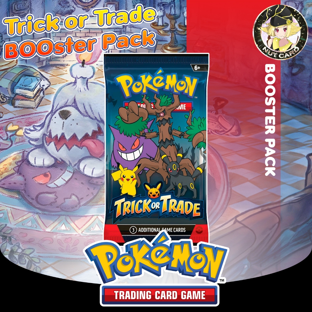 [Pokemon] Trick or Trade BOOster Pack 2024 (การ์ดแท้ภาษาอังกฤษ)