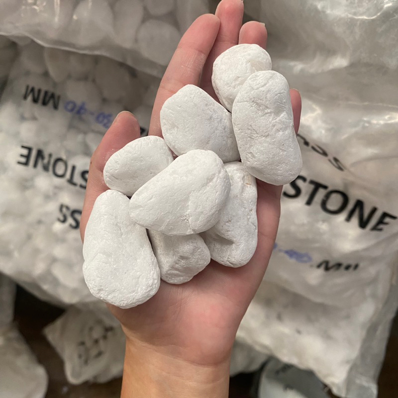 ขาวหิมะ หินขาวหิมะ ไซส์ 25-30mm