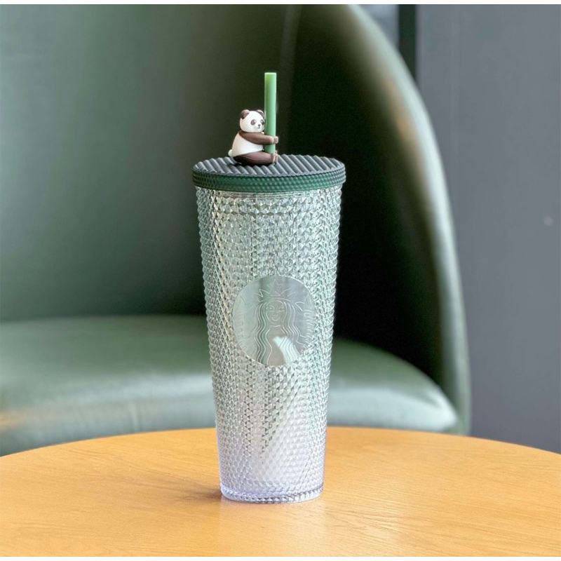 ✅พร้อมส่ง แก้วหนาม Starbucks China 2024 Panda and Bamboo Collection🐼🎋ของแท้ 100%