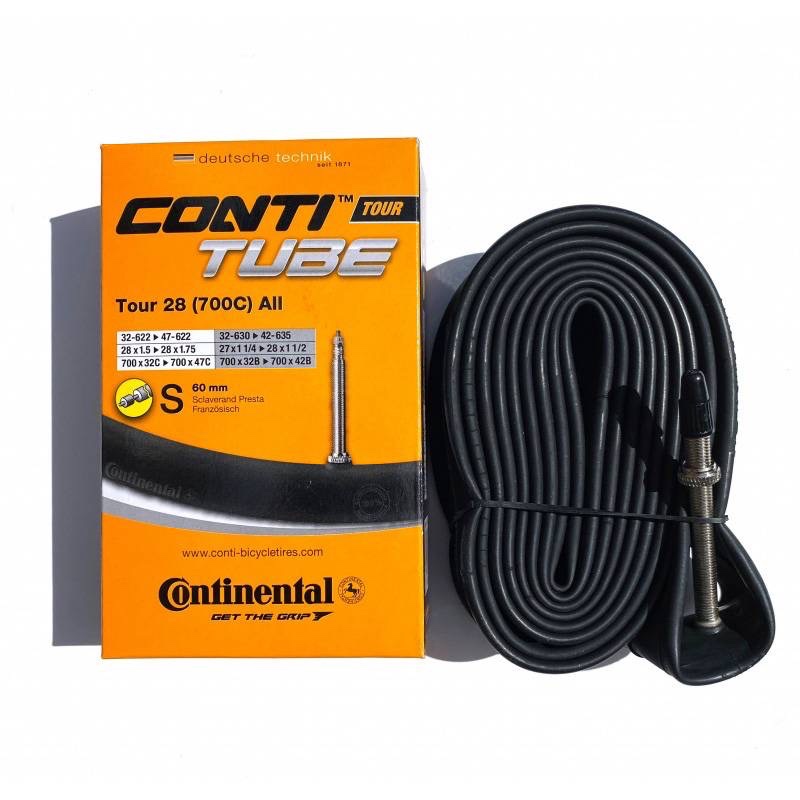 ยางในเสือหมอบcontinental 700x20/25c ถอดหัวจุกลมได้