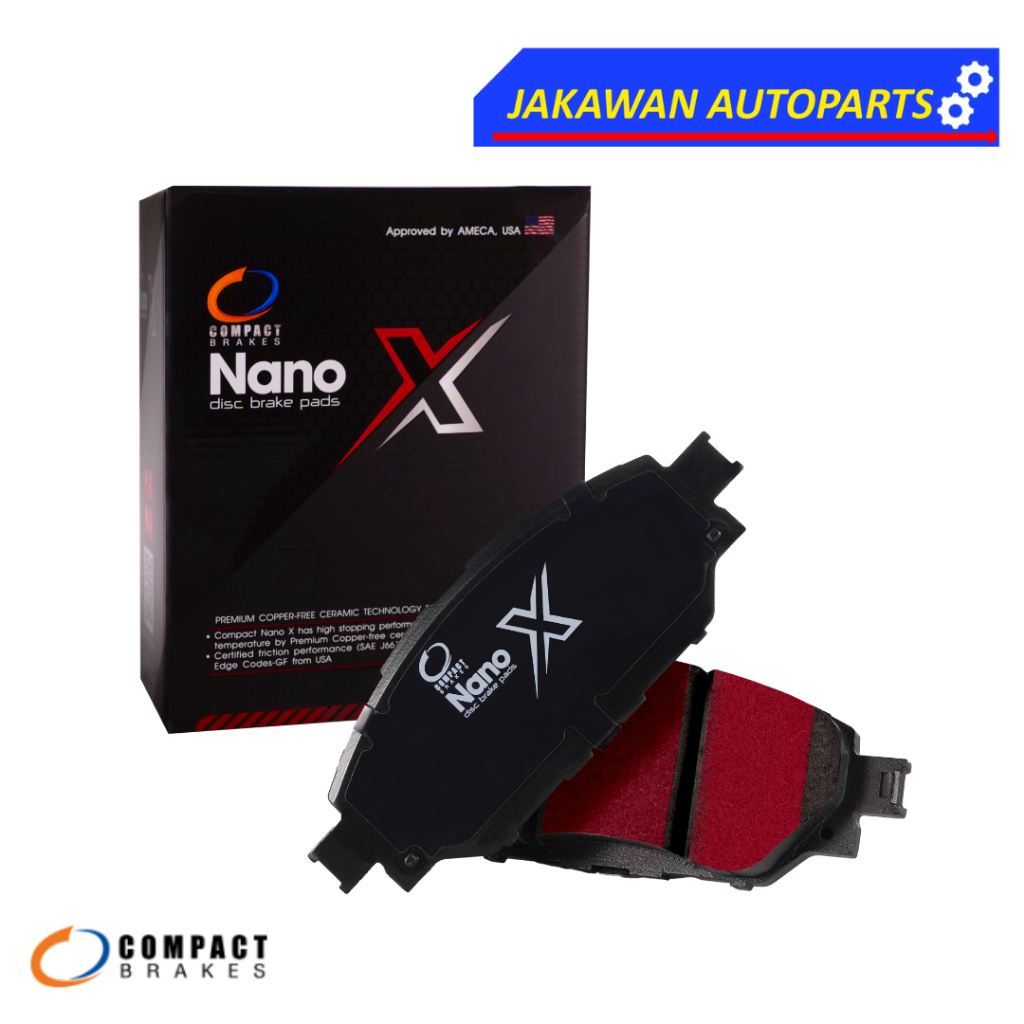 ผ้าเบรคหน้า/หลัง HYUNDAI H1 ปี 2008-2025, GRAND STAREX ปี 2015-2025 COMPACT NANO-X (DEX182/DEX183) ฮ