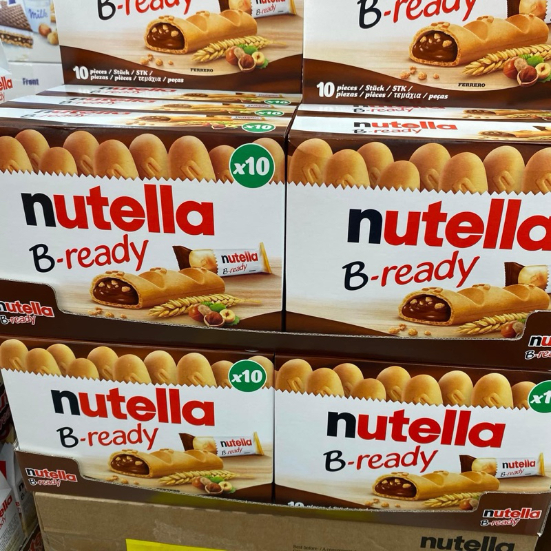 Nutella B-Ready เวเฟอร์ไส้นูเทลล่า 1 กล่อง มี 10 ชิ้น