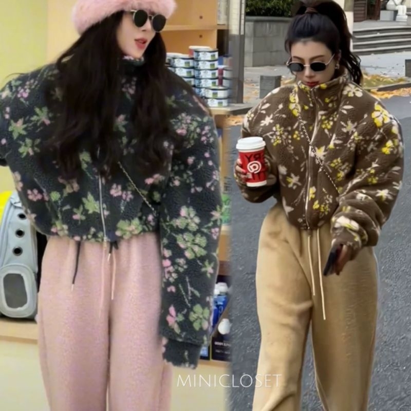 เสื้อขนแกะ​ เสื้อกันหนาว​ ใส่เที่ยว​ มี​ 2 สี