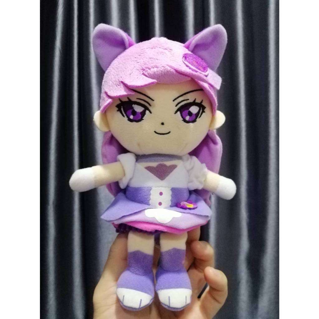 ตุ๊กตาอนิเมะ Pretty Cure KIRAKIRA PRECURE A LA MODE CURE MACARON Plush Doll Bandai Japan 7.5"